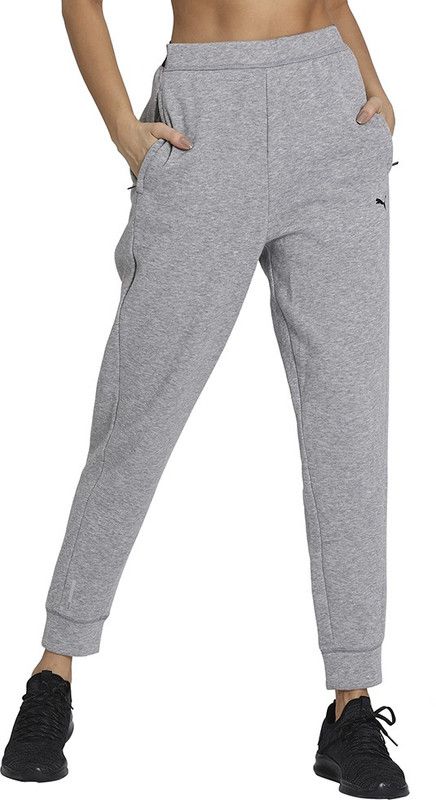 Train Fav Fleece Jogger Women Solid Grey Track Pants