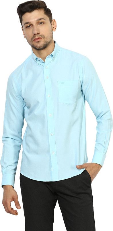 RSF8920 Men Regular Fit Solid Button Down Collar Casual Shirt
