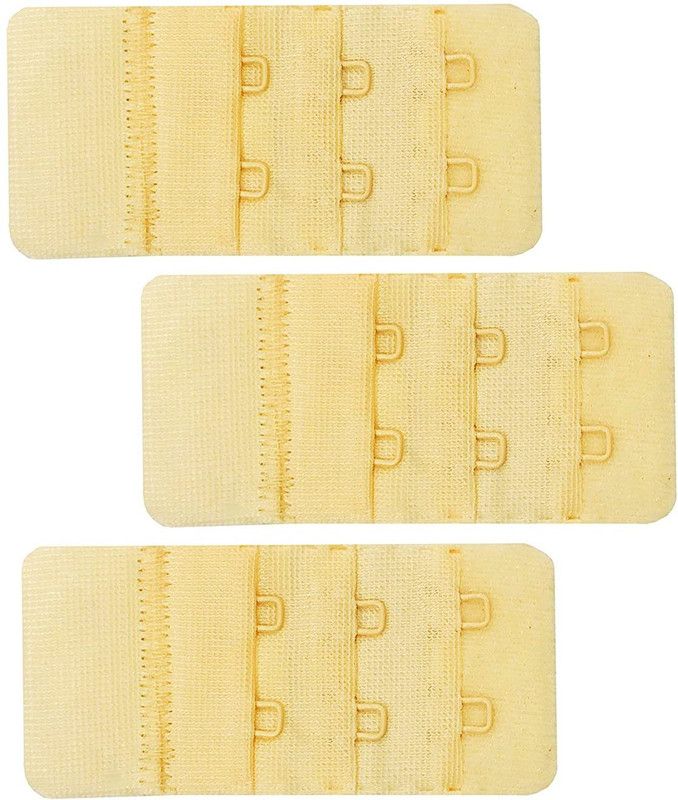 Lieveeb Bra Hook Extender 2 Hook - 3 Eye For Women , Beige (Pack of 3) Hook Extender  (Beige Pack of 3)