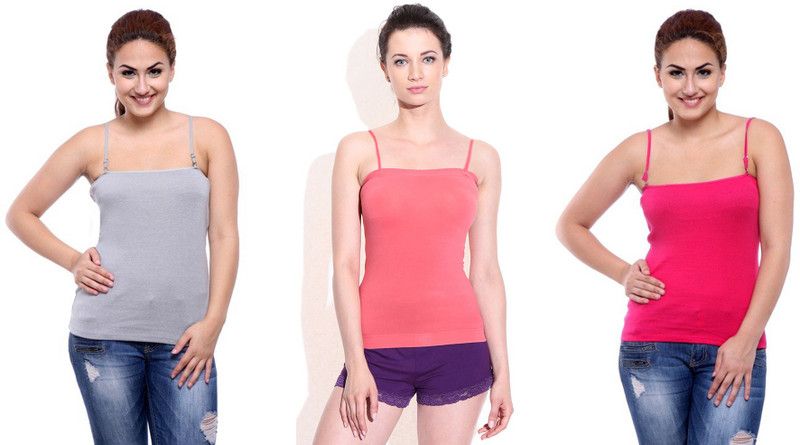 Women Pink, Orange, Grey Camisole