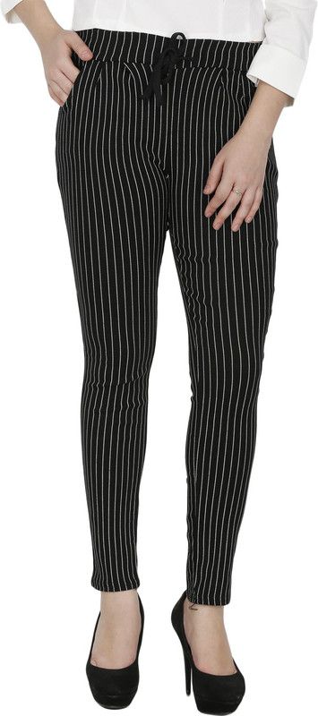 Svt Ada Collections Black Jegging  (Striped)