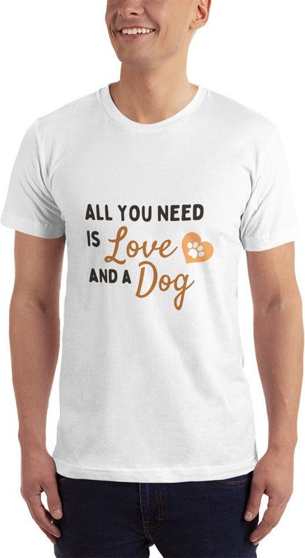 WT-059-S Men Typography Round Neck Cotton Blend White T-Shirt