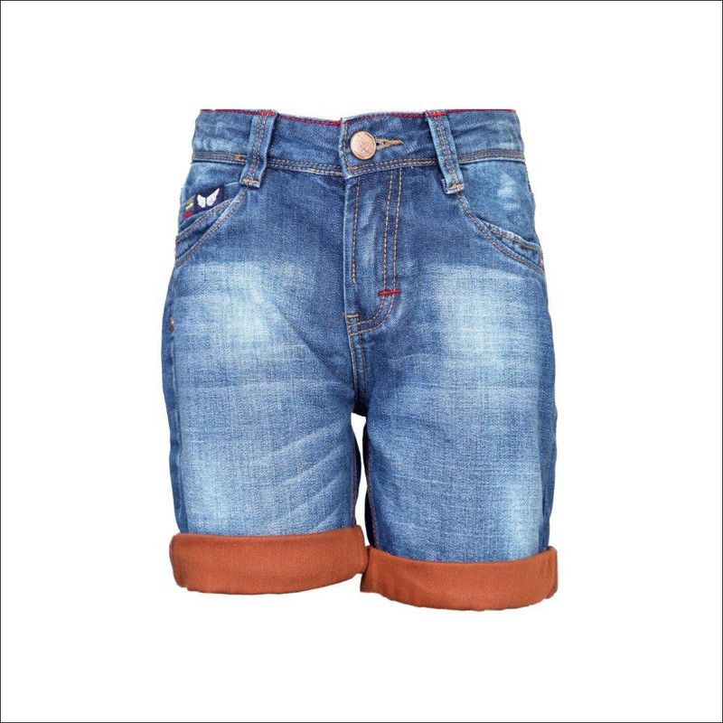 Short For Boys Cotton Linen Blend, Nylon Blend  (Blue)