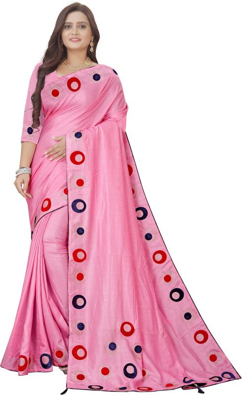 Self Design Fashion Art Silk Saree  (Red)