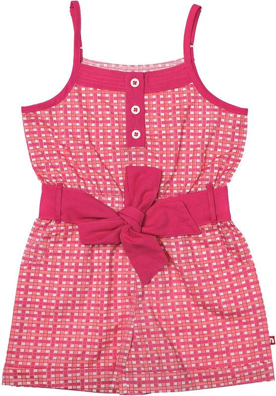 Checkered Baby Girls Jumpsuit