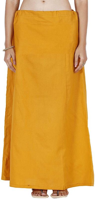 Guddan GD-1101-Mustard Pure Cotton Petticoat  (Free)