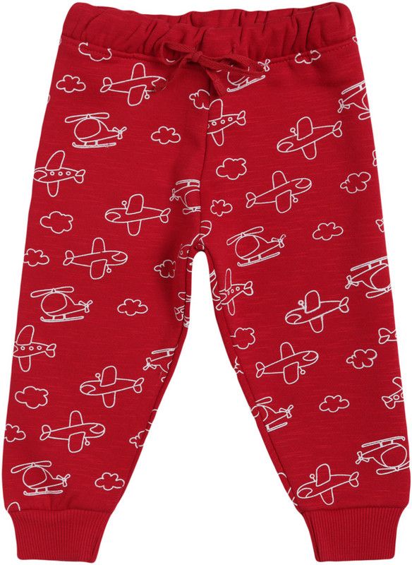 Track Pant For Baby Boys  (Maroon, Pack of 1)