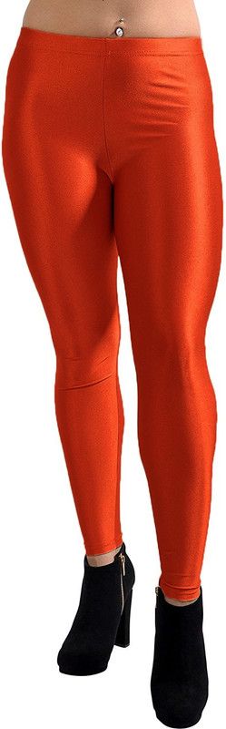 Homeshop Churidar Western Wear Legging  (Orange, Solid)