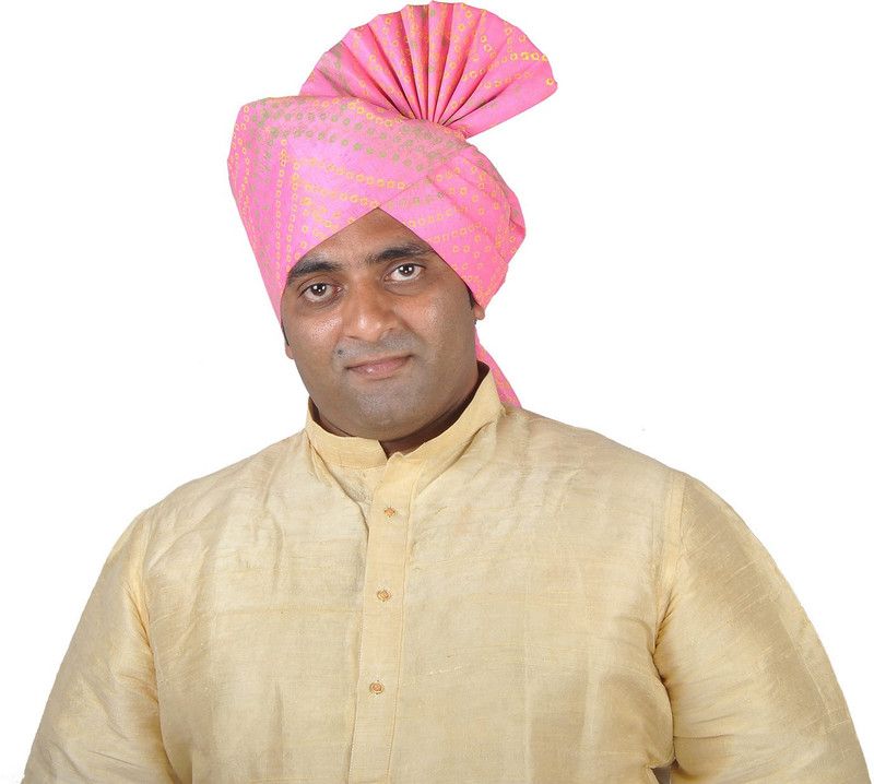 eKolhapuri Khadi Print Kolhapuri Pheta (Turban). Printed Pagri