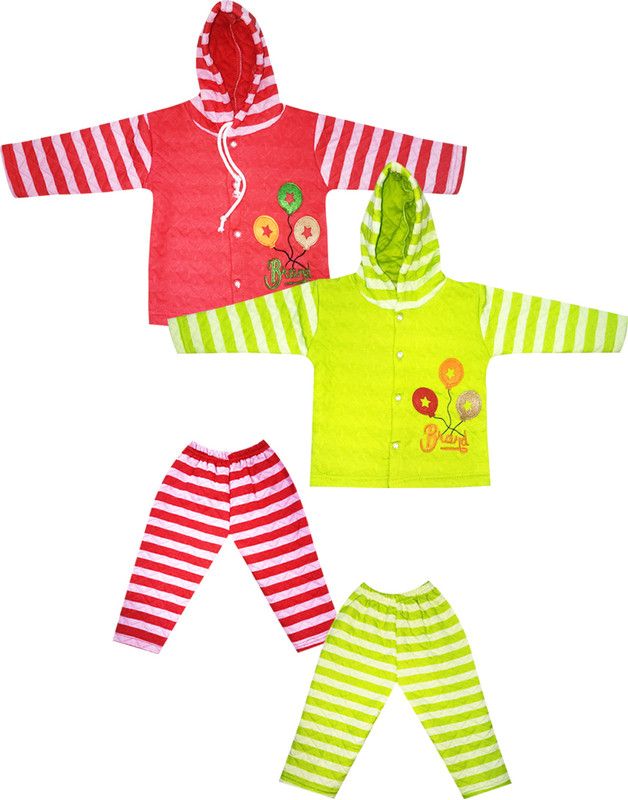 Baby Boys & Baby Girls Casual Jacket Pant  (Multicolor)