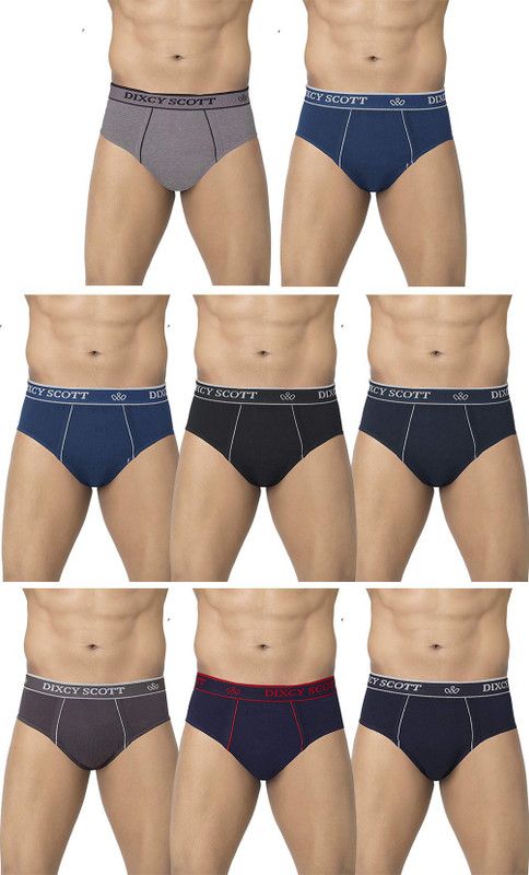 Pack of 8 Solid Men Brief