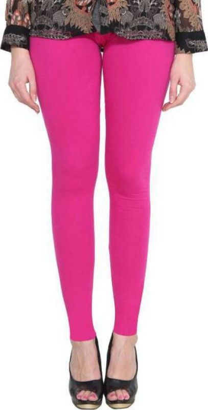 Amitgroup Churidar Length Western Wear Legging  (Purple, Solid)