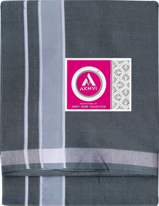 AKHVI Striped Grey Lungi