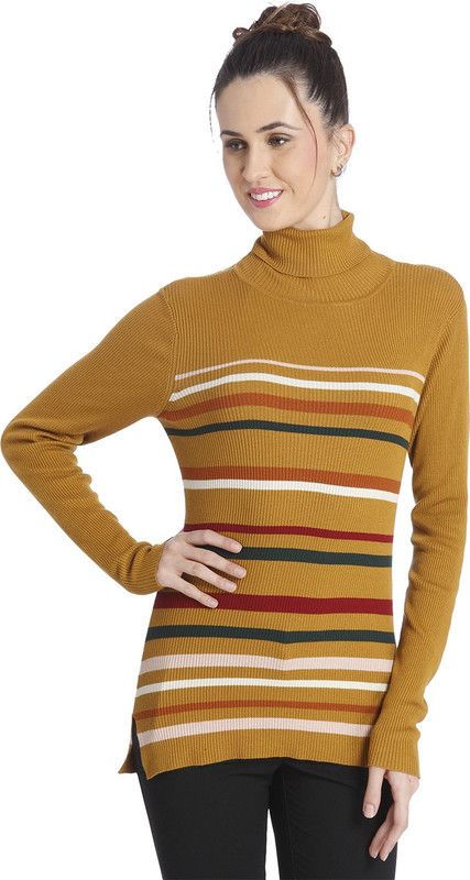 ONLY Turtle Neck Striped Women Pullover