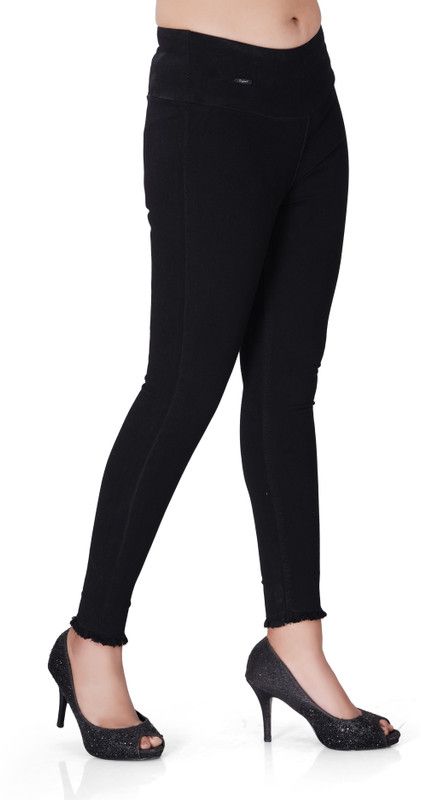 GLAMVISTA Black Jegging  (Solid)