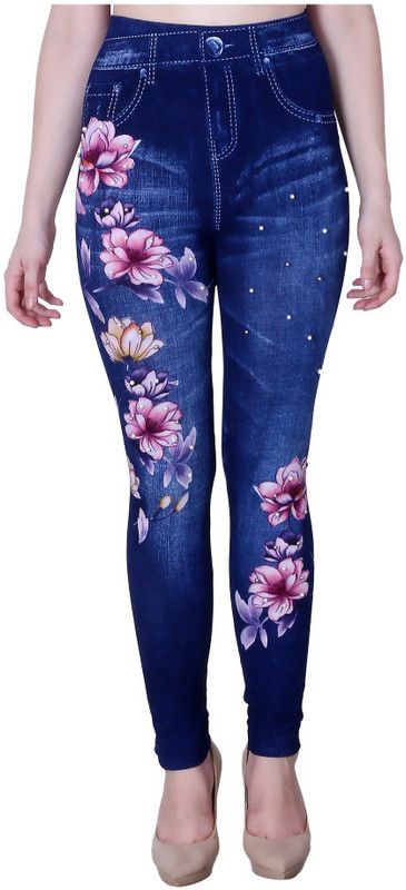 MESH Blue Jegging  (Self Design)