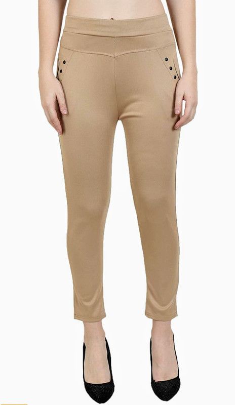 Mega Style Brown Jegging  (Solid)