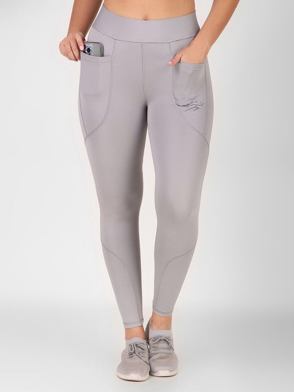 Keepfit Grey Jegging  (Solid)