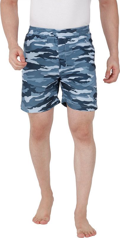 Printed Men Light Blue Boxer Shorts