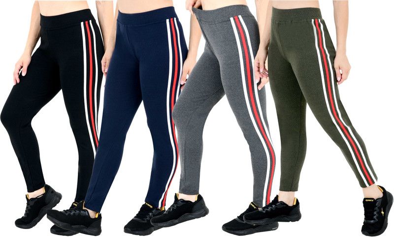 Women Green Ankle Length Tights