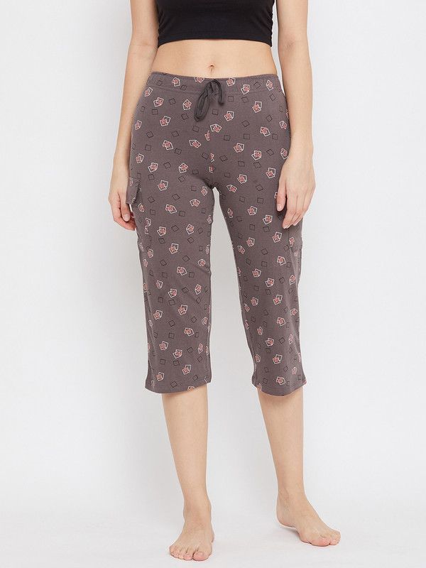 Women Brown Capri