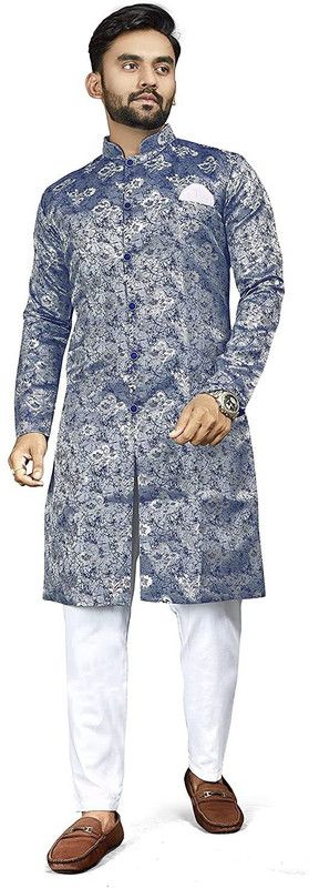 Brand Boy Woven Sherwani