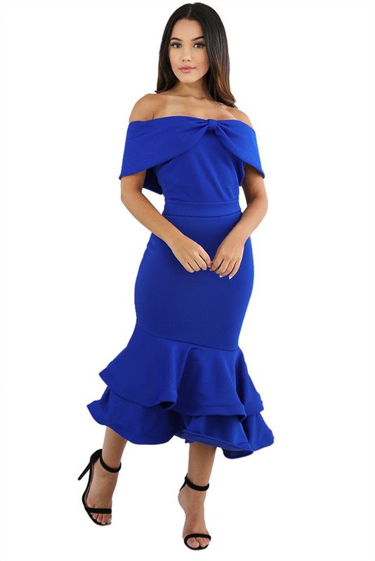 Women Tube Blue Dress