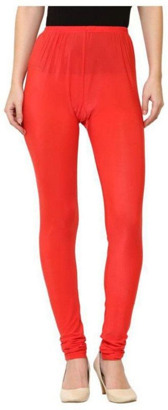 Fashion Guru Trading Churidar Ethnic Wear Legging  (Red, Solid)