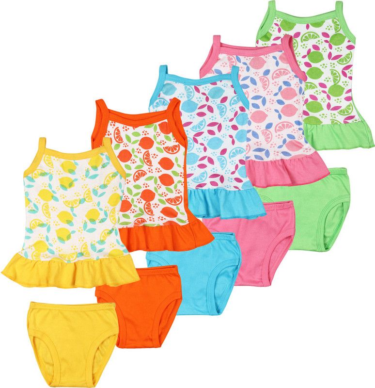 Baby Girls Casual Tunic Shorts  (Multicolor)