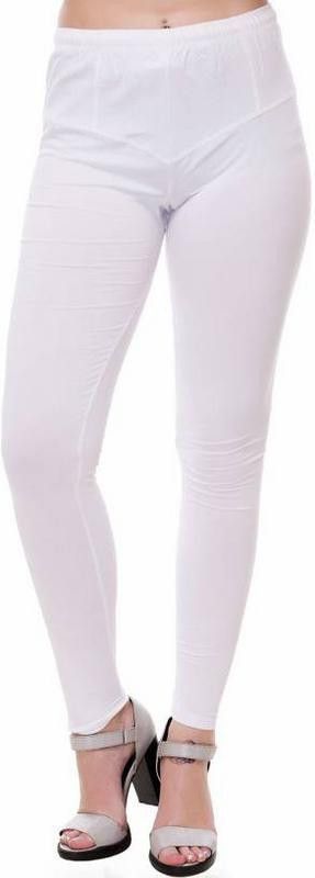 KSB Churidar Ethnic Wear Legging  (White, Solid)