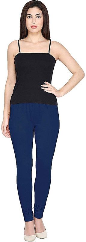 dbattingal Churidar Western Wear Legging  (Blue, Solid)