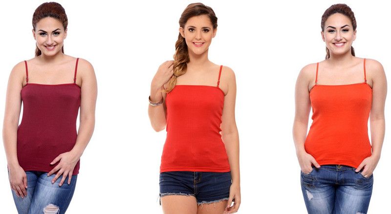 Women Red, Maroon, Orange Camisole
