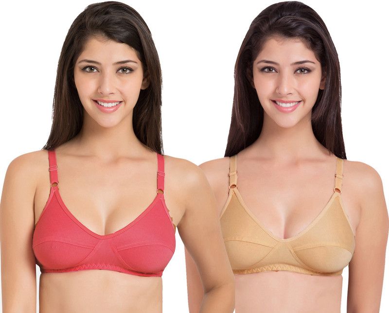 Pack of 2 Women Bralette Non Padded Bra  (Multicolor)
