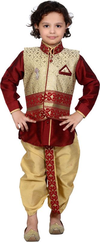 Boys Waistcoat and Dhoti Pant Set
