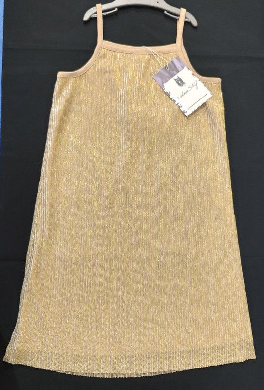Star Wars Girls Midi/Knee Length Party Dress  (Gold, Sleeveless)