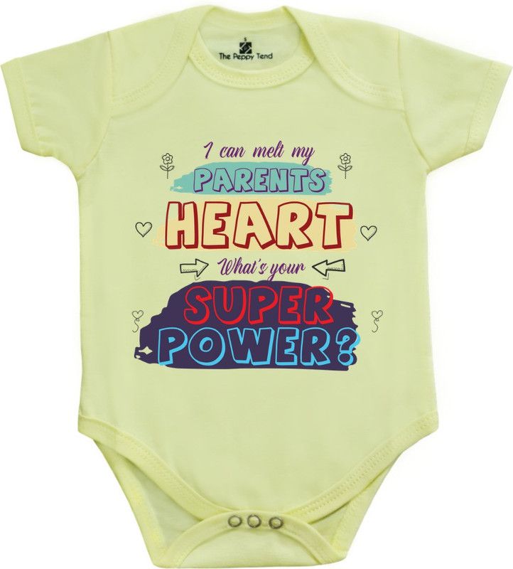 Romper For Baby Boys & Baby Girls Printed Cotton Lycra Blend  (Green, Pack of 1)