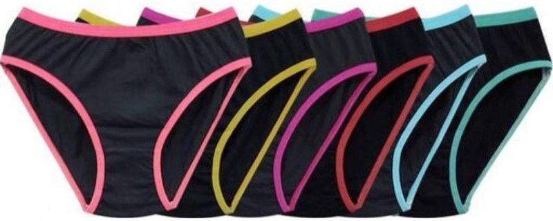 Pack of 6 Women Maternity Black Panty