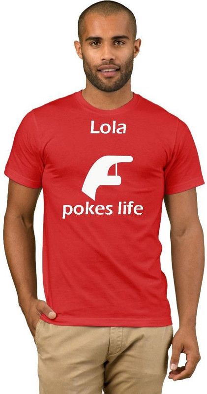 Lola Facebook Quotation Style Fashion V20 Men Printed Round Neck Cotton Blend Red T-Shirt