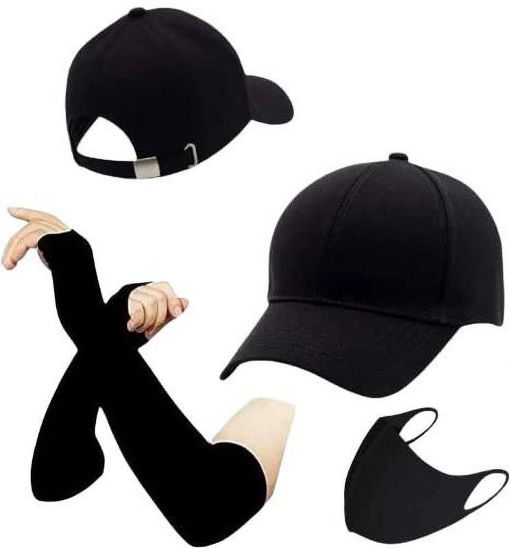 Solid Sports/Regular Cap  (Pack of 3)
