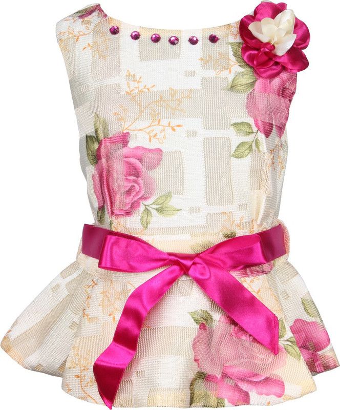 Party Polycotton Top  (Pink, Pack of 1)