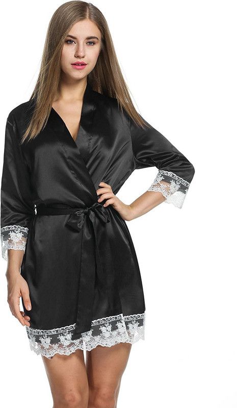 Women Robe  (Black)