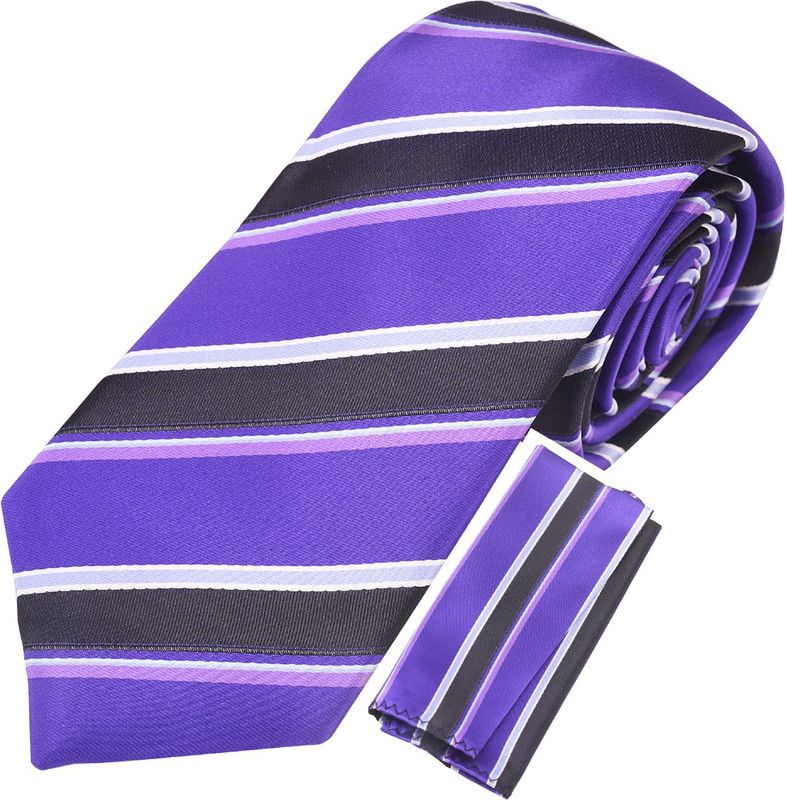 EXOTICA FASHIONS Striped Tie  (Pack of 2)