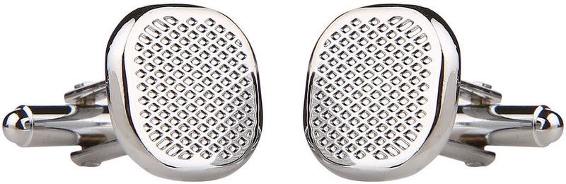 TRIPIN Brass Cufflink Set  (Silver)