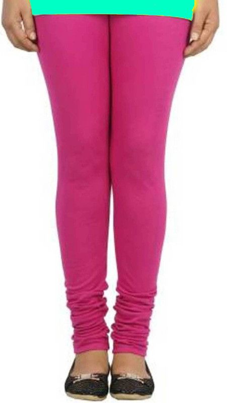 ADJ Churidar Western Wear Legging  (Pink, Solid)