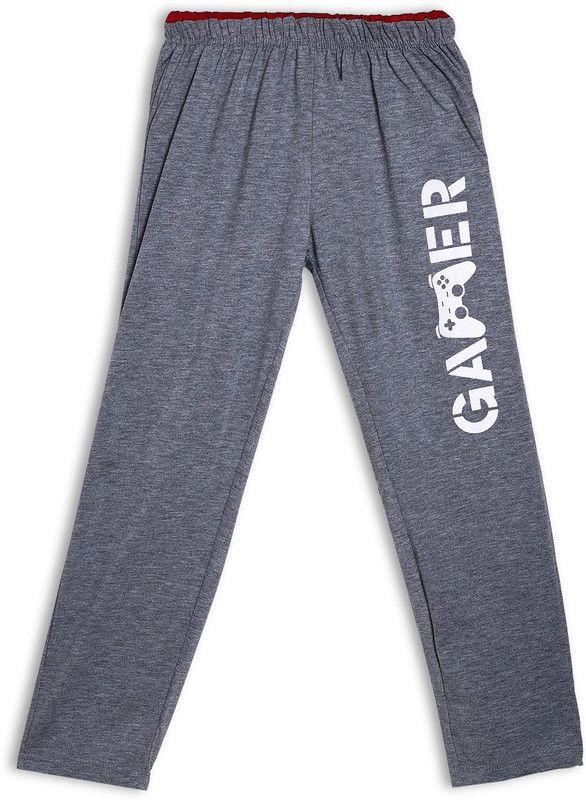 Boys & Girls Relaxed Grey Cotton Blend Trousers