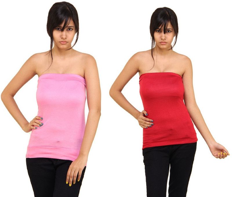 Women Red, Pink Tube