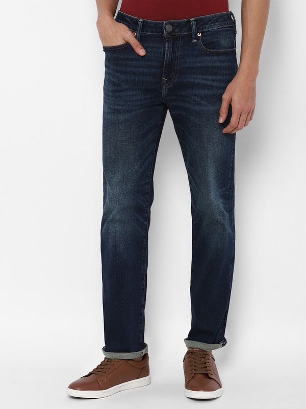 Men Regular Low Rise Blue Jeans