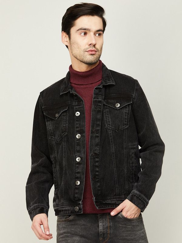 Men Solid Jacket