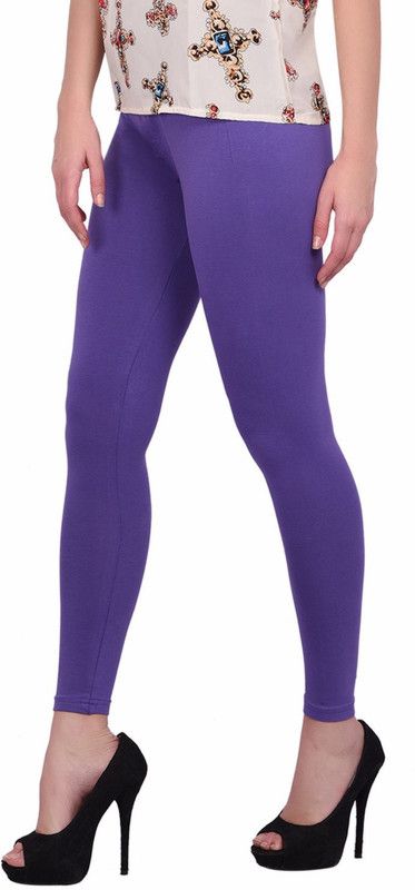 ActrovaX Western Wear Legging  (Purple, Solid)