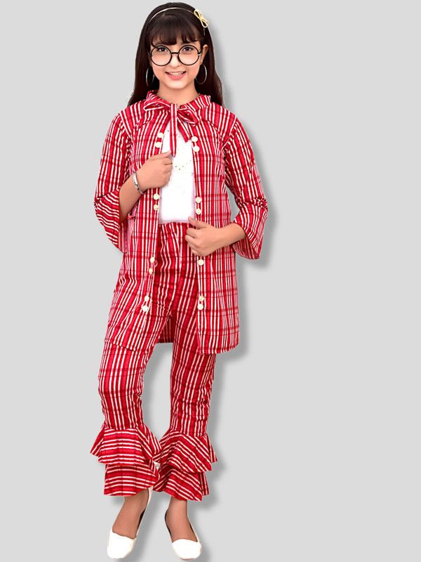 Girls Casual Shrug Pyjama  (Pink)